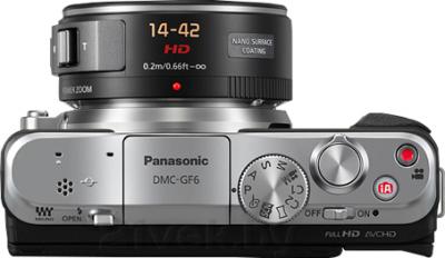 Беззеркальный фотоаппарат Panasonic Lumix DMC-GF6XEE-K - вид сверху