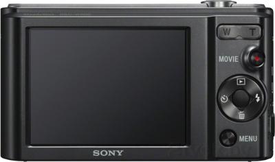 Компактный фотоаппарат Sony Cyber-shot DSC-W800 (черный) - вид сзади