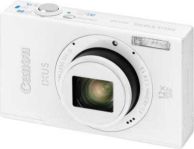 Компактный фотоаппарат Canon IXUS 510 HS (White) - общий вид