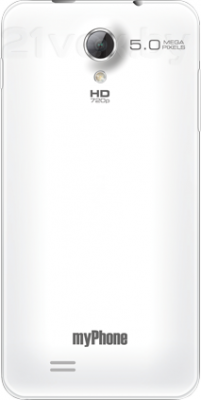 Смартфон MyPhone Next-S - задняя панель белого цвета