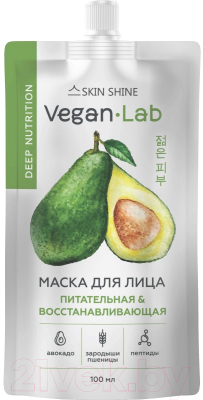 Маска для лица кремовая Skin Shine Vegan Lab Питательная и восстанавливающая (100мл)