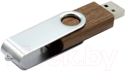 USB flash накопитель No Brand Twist Wood 16Gb / 3013.11 (коричневый)