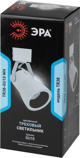 Трековый светильник ЭРА TR38-GU10 WH / Б0053307 (белый)