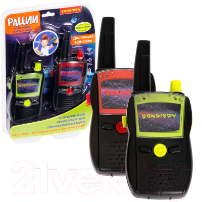 Изображение товара Рация игрушечная Bondibon ВВ5462 (зеленый/красный)