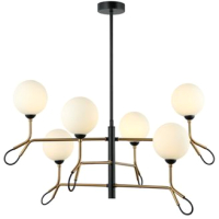 

Люстра Newrgy, Lighting Veneto Luce 4929MDM/6 BK+BRO