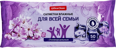 Влажные салфетки OfficeClean 277486 (50шт) - 