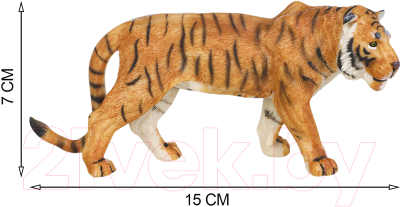 Набор фигурок коллекционных Masai Mara Мир диких животных. Семья тигров и семья львов / MM211-256