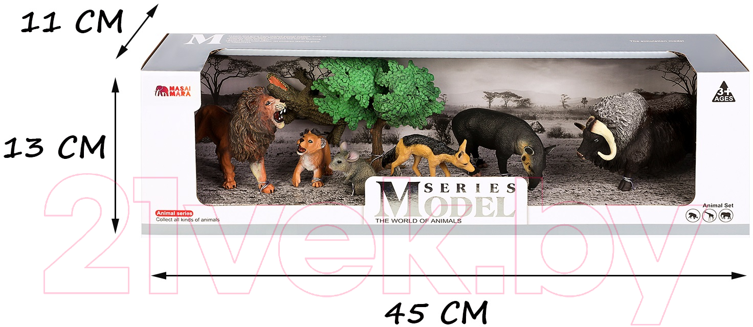 Набор фигурок коллекционных Masai Mara Мир диких животных / MM211-261