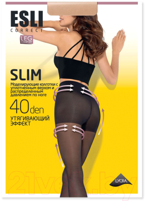 Изображение товара Колготки Esli SLIM 40 (р.2, melone)