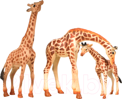 Набор фигурок коллекционных Masai Mara Мир диких животных. Семья жирафов / MM211-294