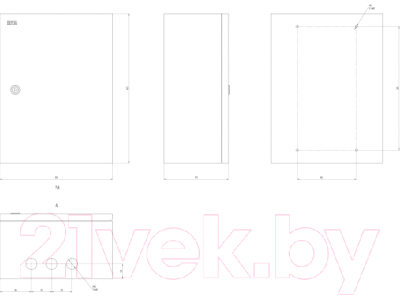 Корпус металлический ЭРА Simple ЩМП-04_IP31 / Б0041655