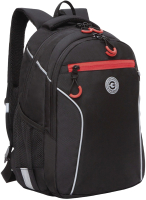 Школьный рюкзак Grizzly RB-259-3 (черный/красный) - 