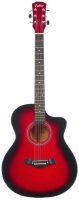 Акустическая гитара Fabio FB-JF40BG RDS (красный, липа) - 