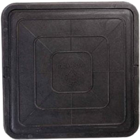 Люк канализационный Стандартпарк Полимерно-композитный квадратный / 35288 (665x60, черный) - 