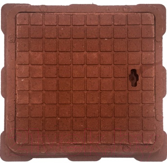 Люк канализационный Стандартпарк Квадратный малый садовый / 3522511 (460x53, красный)