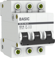 Выключатель нагрузки EKF Basic 3P 63А ВН-29 / SL29-3-63-bas - 