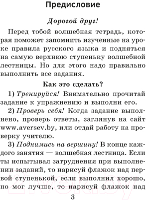 Рабочая тетрадь Аверсэв Русский язык. 2 класс. Волшебная тетрадь (Груша М.Ю.)