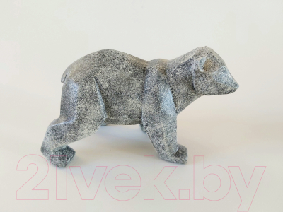 Статуэтка Нашы майстры Медведь геометрический / 9008-1 (серый)