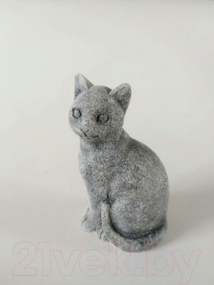 Статуэтка Нашы майстры Сидячий кот / 3022-3 (серый)