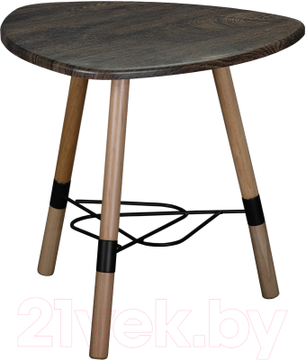 Журнальный столик Мебелик Лючия 2104 (черный/бук/дуб маррон)