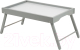 Поднос-столик Мебелик Селена (серый) - 