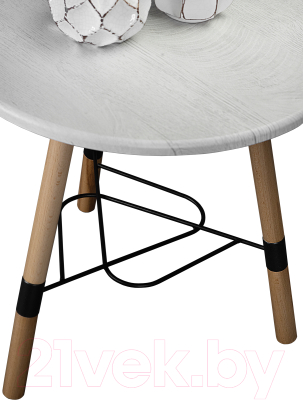 Изображение товара Журнальный столик Мебелик Лючия 3103 (серый бетон/бук/дуб дымчатый)