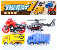Набор игрушечной техники Qunxing Toys Спецтехника: Логистический транспорт / BQ600-6 - 