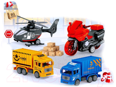 Набор игрушечной техники Qunxing Toys Спецтехника: Логистический транспорт / BQ600-6