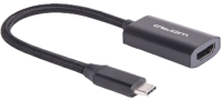 Кабель/переходник Atom USB Type-C 3.1 - HDMI (0.15м, черный) - 
