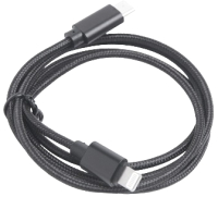 Кабель Atom USB Type-C 3.1 - Lightning (1м, черный) - 