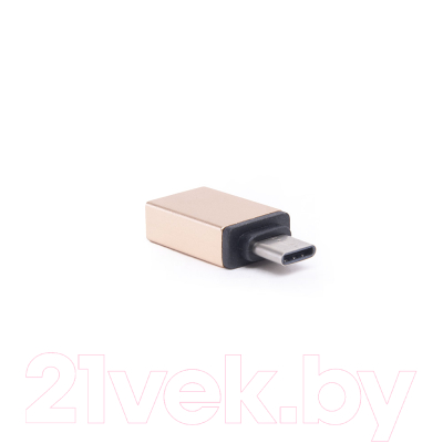 Кабель/переходник Atom USB Type-C 3.1 - USB А 3.0 (золотой)