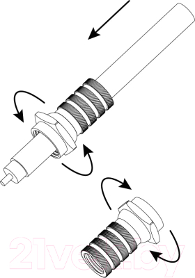 Изображение товара Коннектор ЭРА RG-6 Simple RS-F-6 / Б0048285
