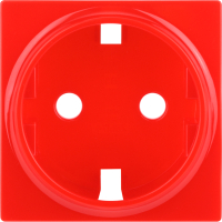 Лицевая панель для розетки ЭРА 12-6301-23 / Б0052668 (красный) - 