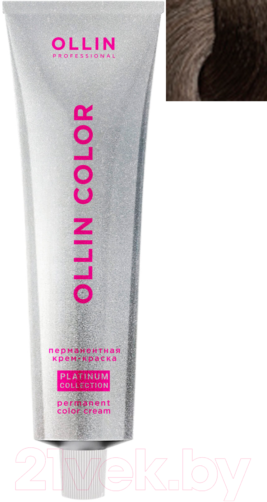 Крем-краска для волос Ollin Professional Color Platinum Collection перманентная 8/17 (100мл, светло-русый пепельно коричневый)