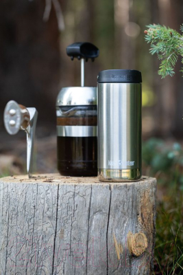 Термокружка Klean Kanteen TKWide Cafe Cap Brushed Stainless / 1008301 (355мл)