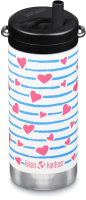 

Термокружка Klean Kanteen, TKWide Twist Cap Heart Stripe / 1008310