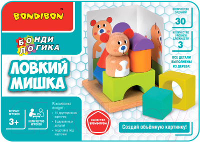 Развивающая игра Bondibon Бонди Логика Ловкий мишка / ВВ5374