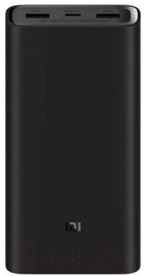 Портативное зарядное устройство Xiaomi Mi Power Bank 3 Pro 50W PD 20000mAh / BHR5121GL (черный)