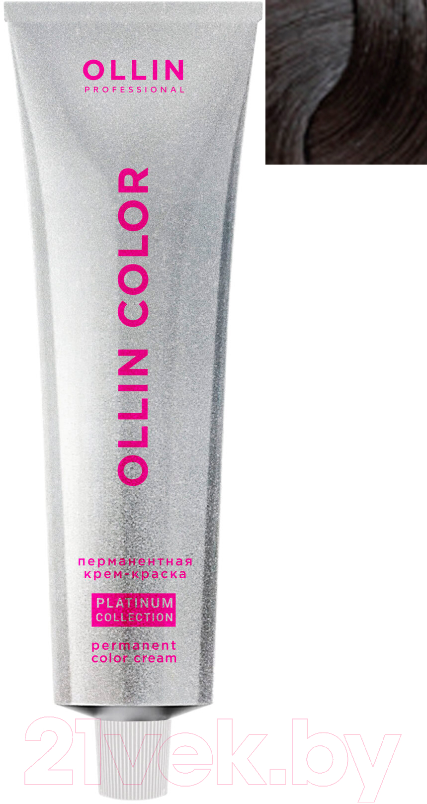 Крем-краска для волос Ollin Professional Color Platinum Collection перманентная 8/112 (100мл, светло-русый интенсивно пепельно фиолетовый)