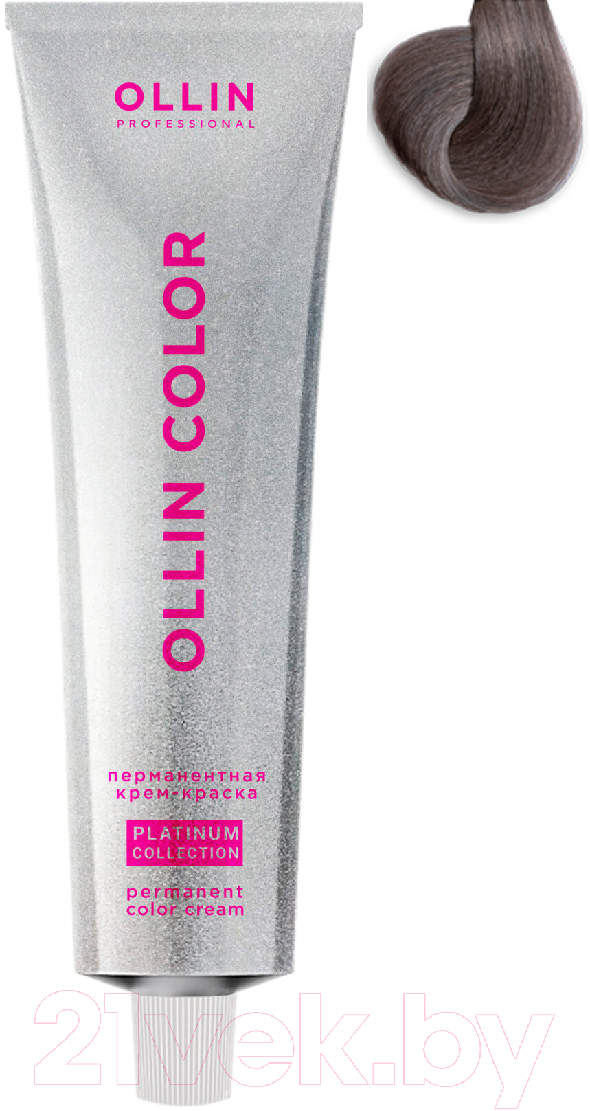 Крем-краска для волос Ollin Professional Color Platinum Collection перманентная 8/12 (100мл, светло-русый пепельно фиолетовый)