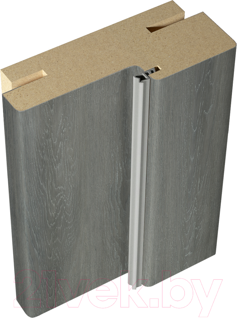 Коробка Velldoris Экошпон телескопическая 70x26x2100 / VD064980 (дуб шале графит)