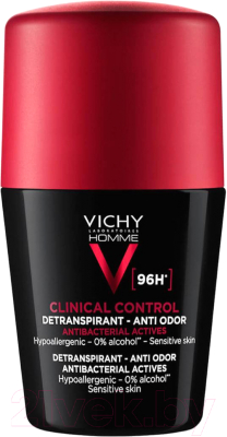 Дезодорант шариковый Vichy Clinical Control Homme Anti Odor 96ч (50мл)