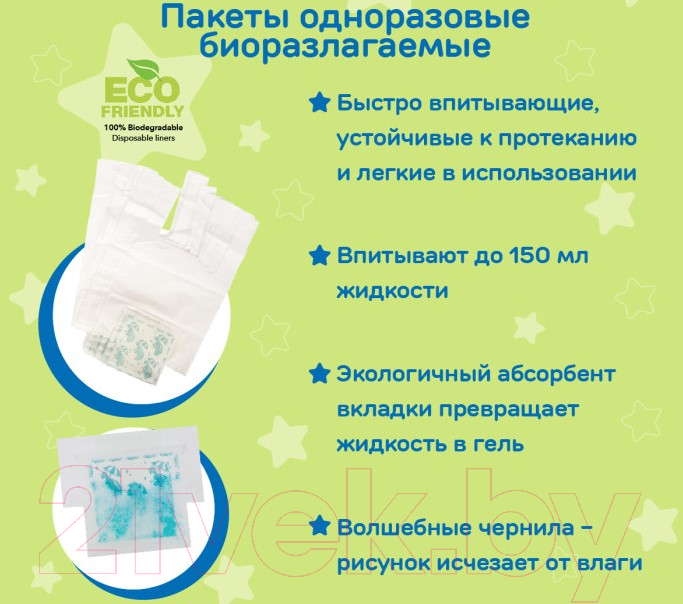 Дорожный горшок Potette Plus Со вставкой и одноразовыми пакетами / 2780 bundle