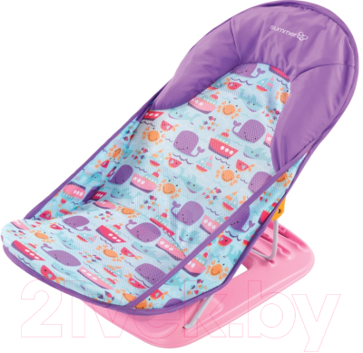 Горка для купания Summer Deluxe Baby Bather Киты / 09625A (розовый)