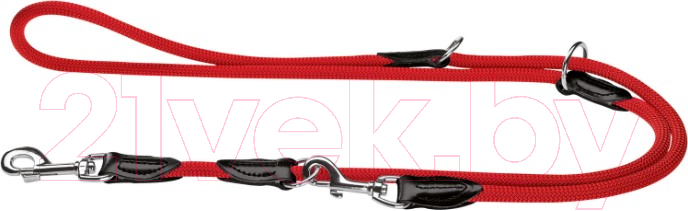 Поводок HUNTER T-Leash Freestyle 8/200 / 32876 (красный)