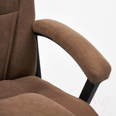 Кресло офисное Tetchair Bergamo флок (коричневый 6)
