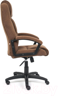 Кресло офисное Tetchair Bergamo флок (коричневый 6)