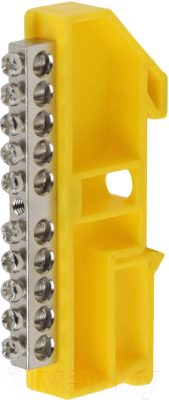 Шина нулевая ЭРА NO-222-92-1 / Б0044141 (желтый)