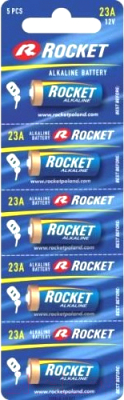 Комплект батареек Rocket 23A 5BL (5шт)