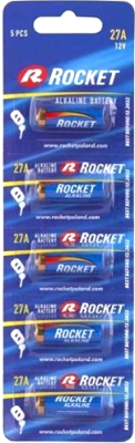Комплект батареек Rocket 27A 5BL (5шт)